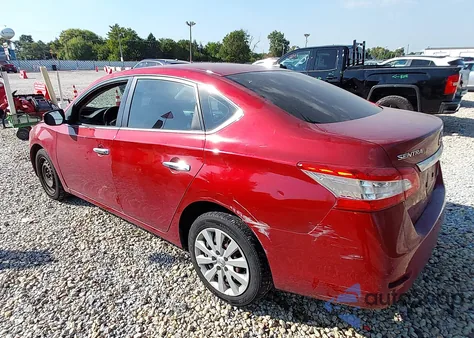 2014 Nissan Sentra Sv from USA, damaged, VIN 3N1AB7AP1EY248521